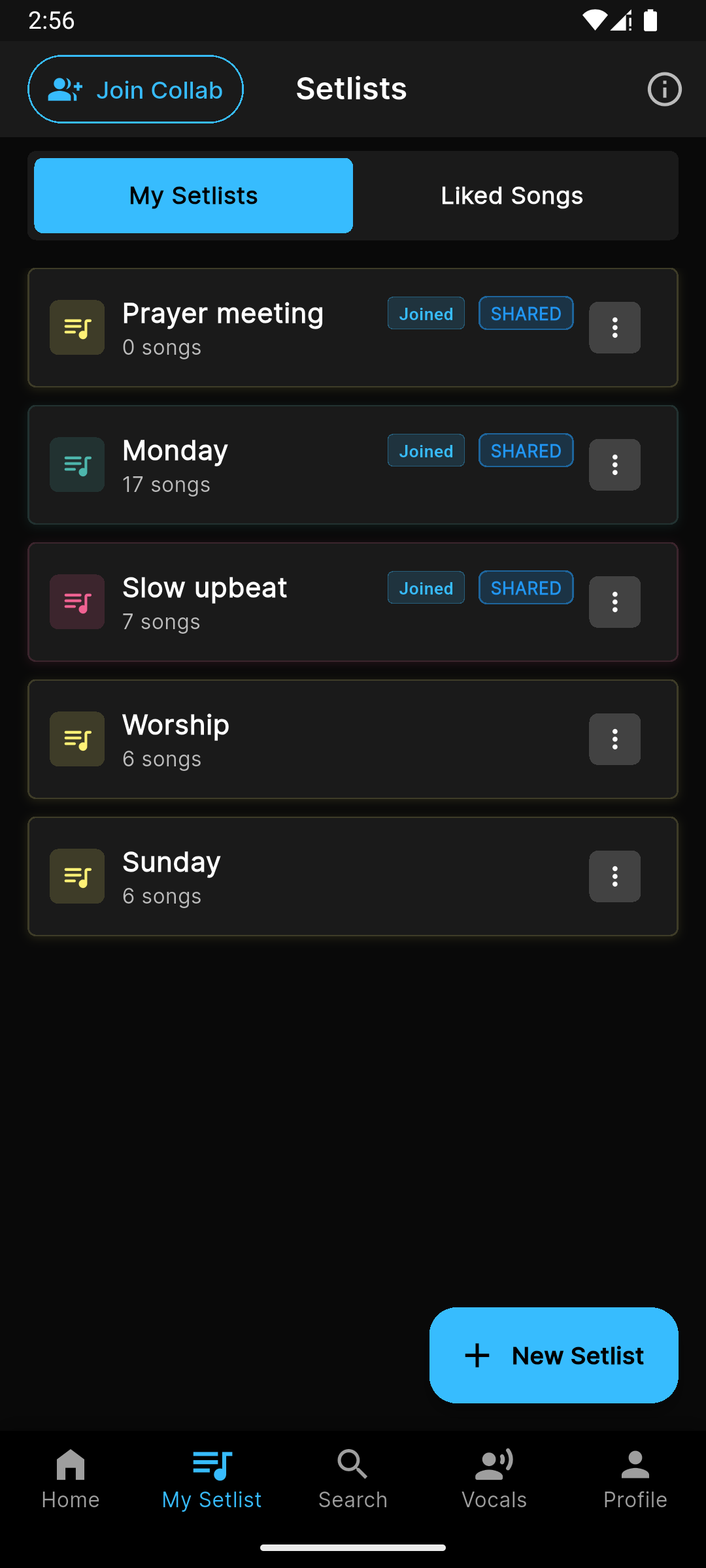 Stuthi Setlist